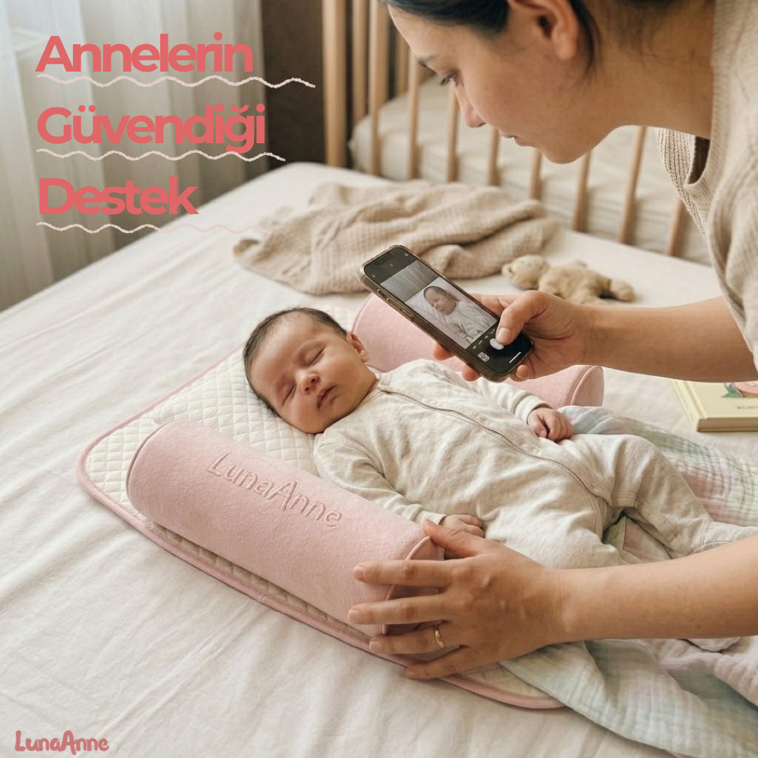 LunaAnne Ortopedik Bebek Düz kafa yastığı