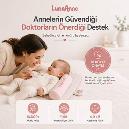 LunaAnne Ortopedik Bebek Düz kafa yastığı
